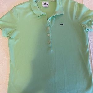 Womens Light Green Lacoste Polo/Golf Shirt